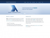 snapframework.com Webseite Vorschau