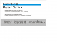 fenster-service-schick.de Webseite Vorschau