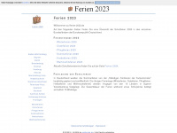 ferien-2023.de Webseite Vorschau
