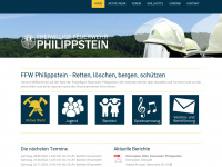 feuerwehr-philippstein.de Webseite Vorschau