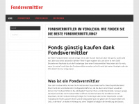 fondsvermittler.net Webseite Vorschau
