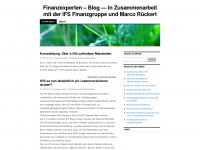 finanzexperte2009.wordpress.com Webseite Vorschau