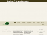 gasthaus-pension-baerenhuegel.de Webseite Vorschau
