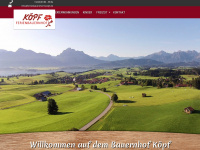 ferienbauernhof-koepf.de Webseite Vorschau