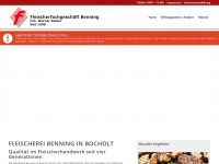 fleischerei-benning.de Webseite Vorschau