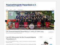 feuerwehrkapelle-riesenbeck.de Webseite Vorschau