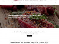 fleischerei-kotz.de Webseite Vorschau