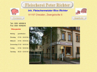 fleischerei-peter-richter.de Webseite Vorschau