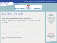 fleischerei-zahlmann.de Webseite Vorschau