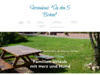 ferienhaus-anden5birken.de Webseite Vorschau