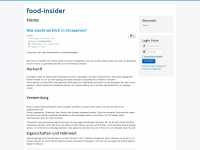 food-insider.de Webseite Vorschau