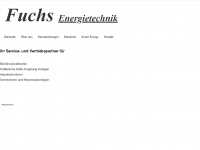 fuchs-energietechnik.de Webseite Vorschau