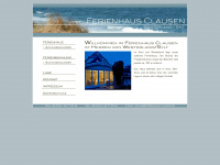 ferienhaus-clausen.de Webseite Vorschau