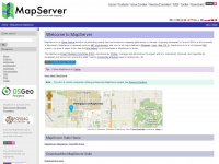 mapserver.org Webseite Vorschau