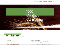 foodcontactconsulting.de Webseite Vorschau