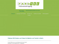 farotec.de Webseite Vorschau