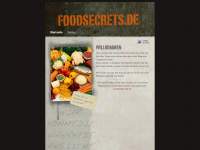 foodsecrets.de Webseite Vorschau