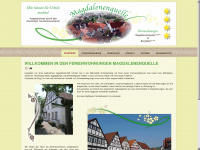 ferienhaus-magdalenenquelle.de Webseite Vorschau