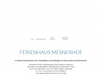 ferienhaus-mesnerhof.de Webseite Vorschau