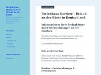 ferienhaus-nordsee.info Webseite Vorschau