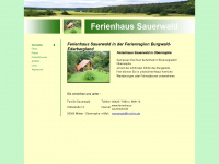 ferienhaus-sauerwald.com Webseite Vorschau