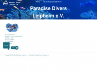 paradise-divers.de Webseite Vorschau