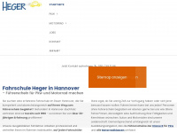 fahrschule-heger.de Webseite Vorschau
