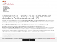 fahrschule-heinlein.de Webseite Vorschau
