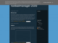 footballmanager-2009.blogspot.com Webseite Vorschau