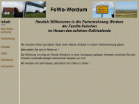 fewo-werdum.de Webseite Vorschau