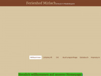ferienhof-mirlach.de Webseite Vorschau