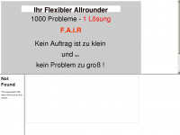 flexiblerallrounder.de Webseite Vorschau