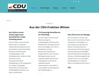 cdu-fraktion-witten.de Webseite Vorschau