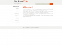 gedichte2010.de Webseite Vorschau