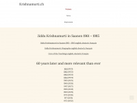 krishnamurti.ch Webseite Vorschau