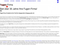 fugen-firma.de Webseite Vorschau