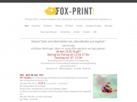 fox-print.de Webseite Vorschau
