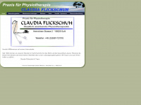 flicks-physio.de Webseite Vorschau