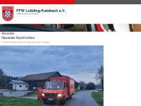 ffw-loibling-katzbach.net Webseite Vorschau