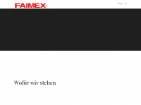 faimex.de Webseite Vorschau