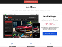 gorillathemes.com Webseite Vorschau