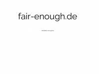 fair-enough.de Webseite Vorschau