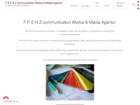 frenz-communication.de Webseite Vorschau