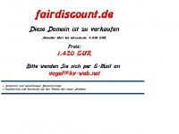 fairdiscount.de Webseite Vorschau