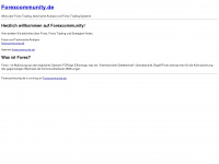 forexcommunity.de Webseite Vorschau