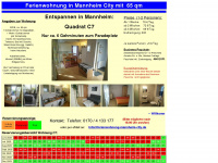 ferienwohnung-mannheim-city.de Webseite Vorschau