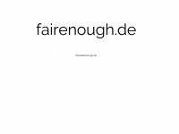fairenough.de Webseite Vorschau