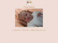 finja-marie.de Webseite Vorschau