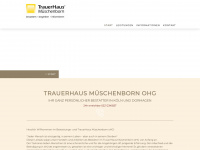 trauerhaus.de Webseite Vorschau