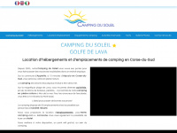 campingdusoleil.com Webseite Vorschau